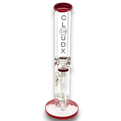 14" Cali CloudX Thick Straight Tube Single Honeycomb Perc Bong