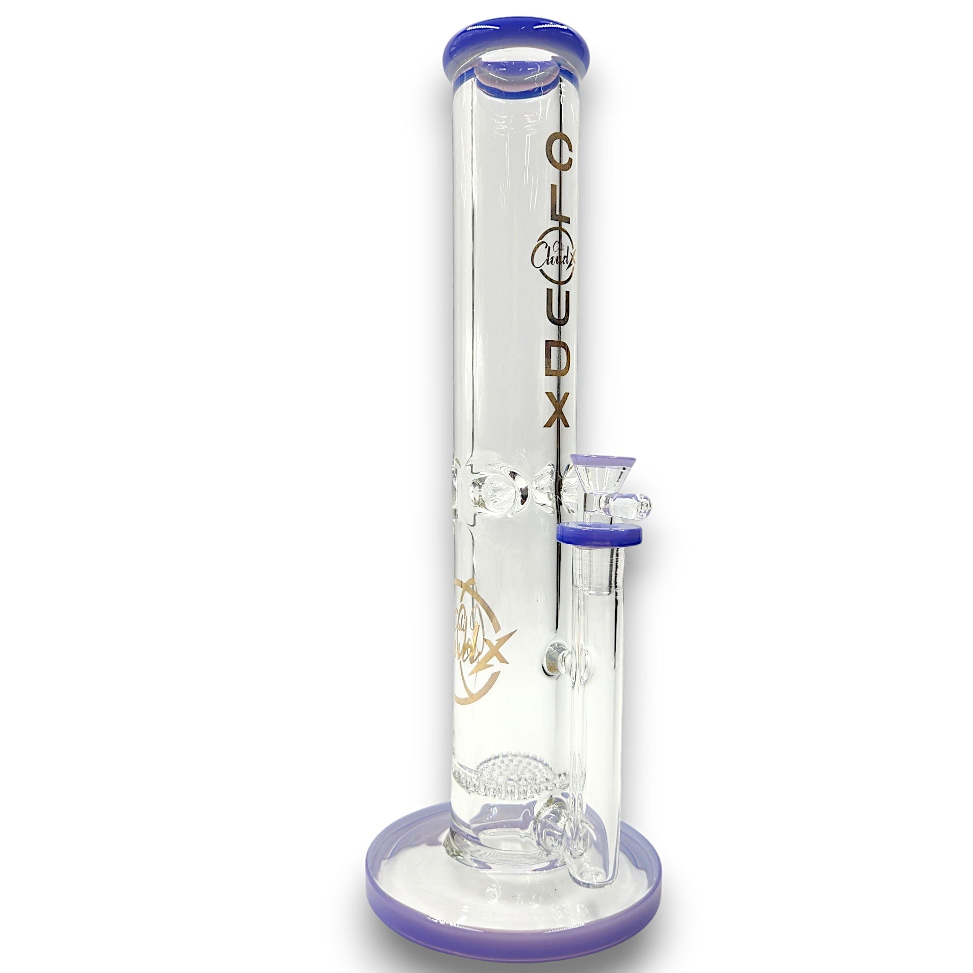 14" Cali CloudX Thick Straight Tube Single Honeycomb Perc Bong