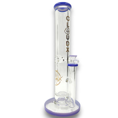 14" Cali CloudX Thick Straight Tube Single Honeycomb Perc Bong