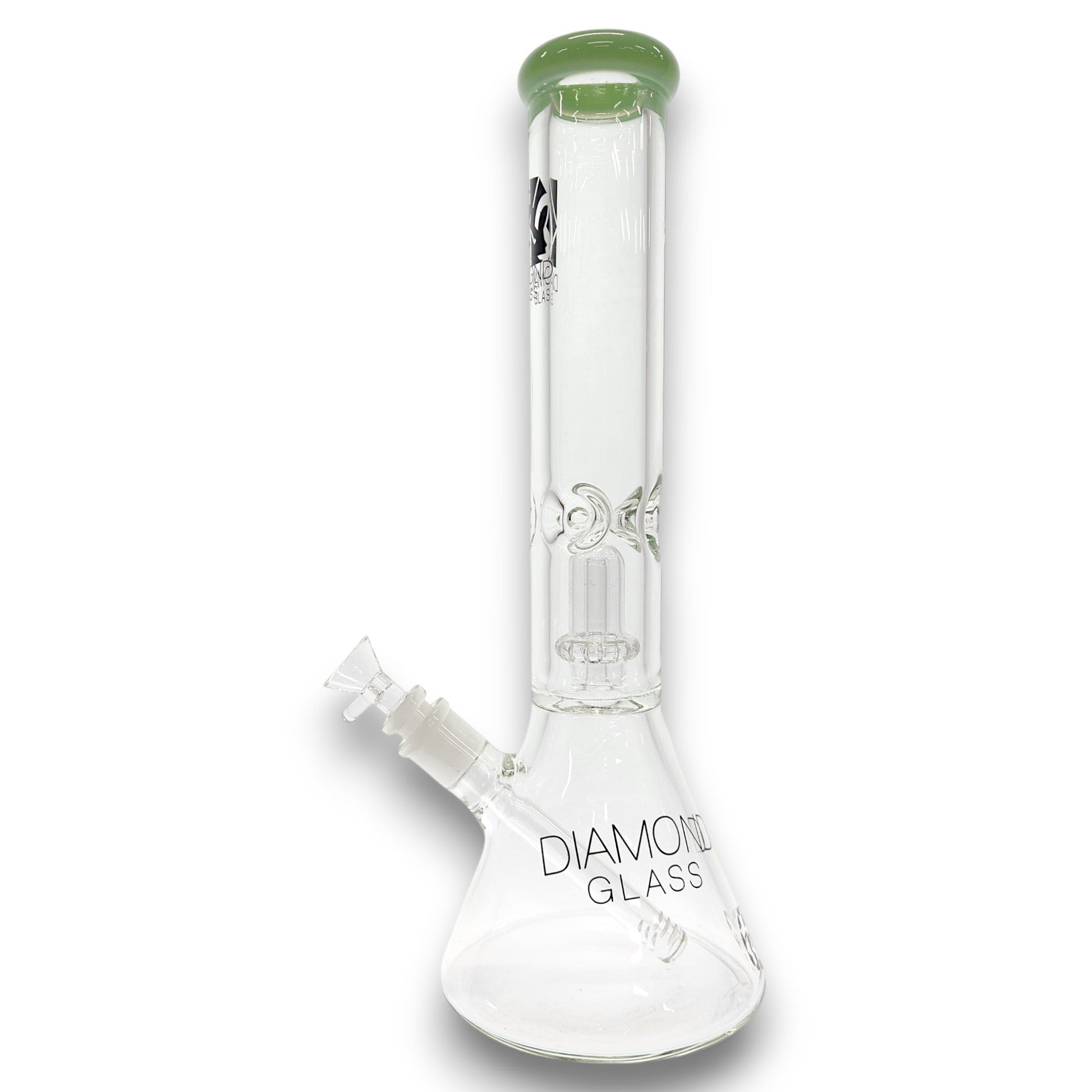 14" Diamond 7mm Heavy Duty Showerhead Perc Beaker Bong