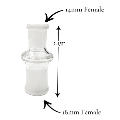 14mm Female to 18mm Female Adapter