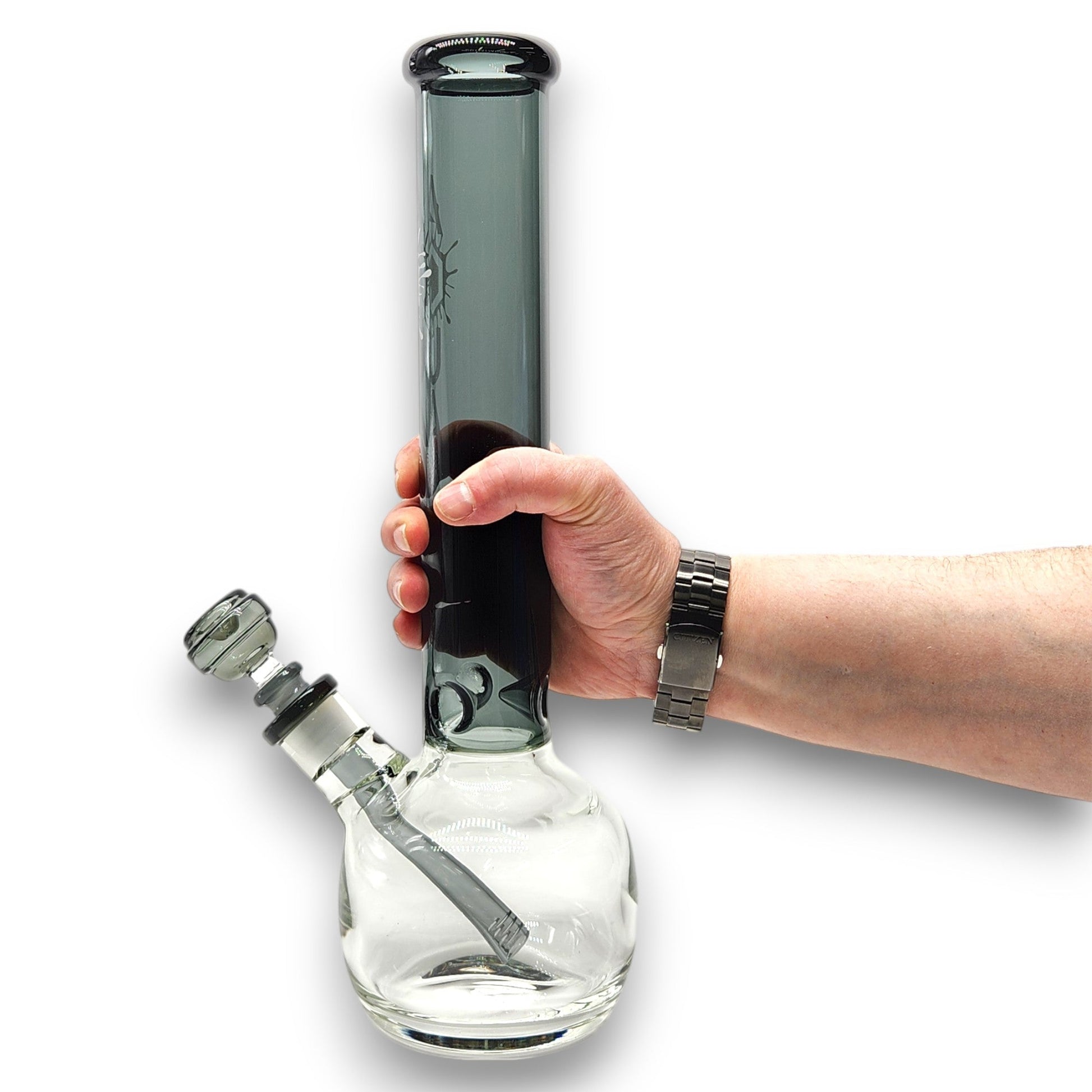 15" Aqua Works Thick Round Bottom Beaker Bong