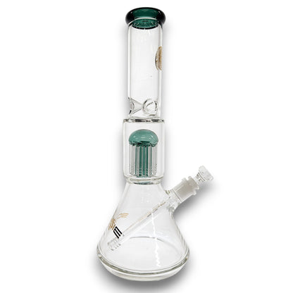 15" Bougie Glass Heavy Duty Tree Percolator Beaker Bong