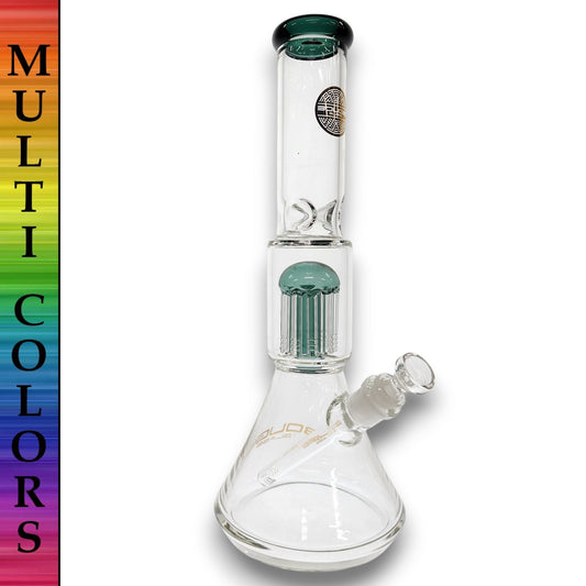 15" Bougie Glass Heavy Duty Tree Percolator Beaker Bong