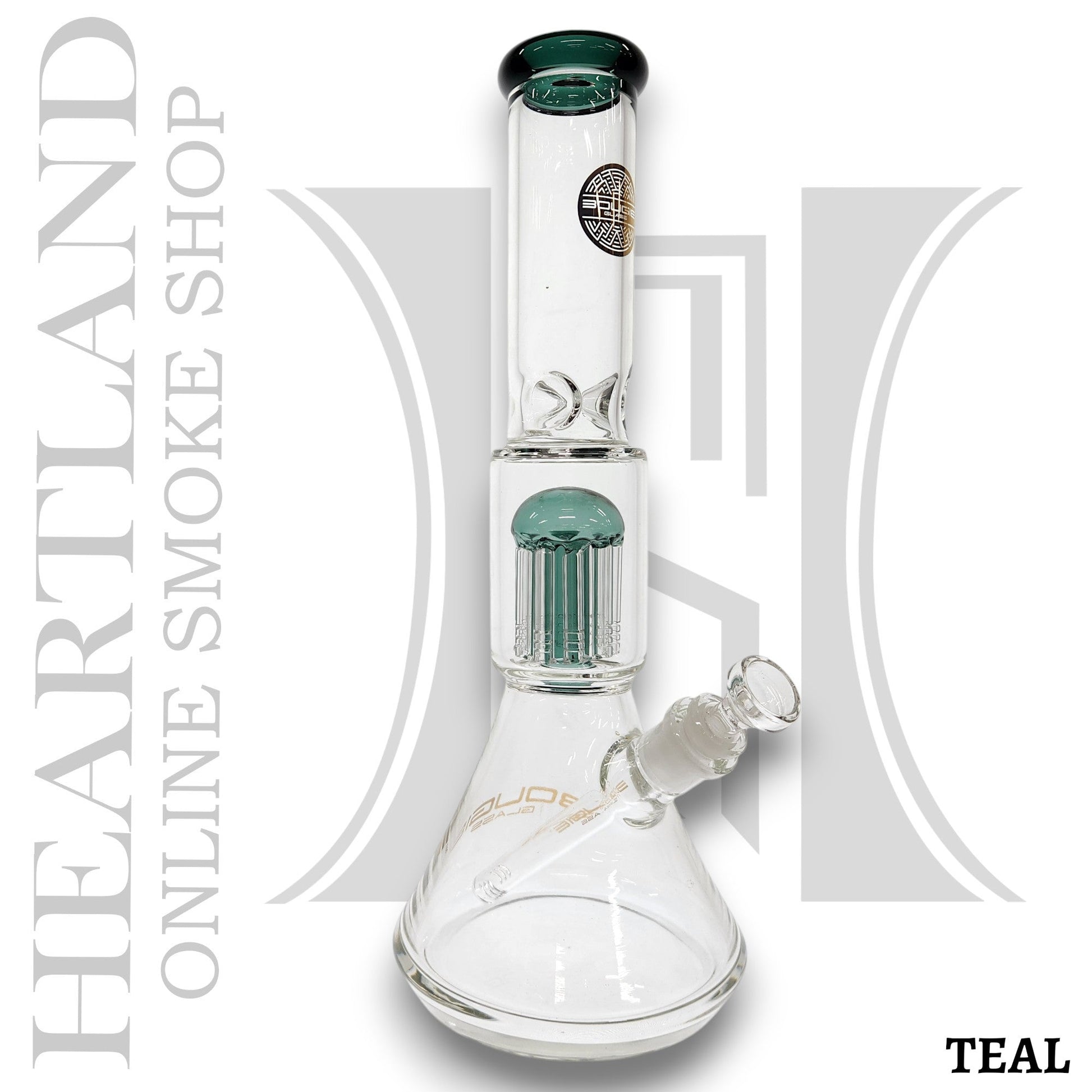 15" Bougie Glass Heavy Duty Tree Percolator Beaker Bong