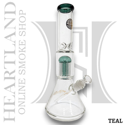 15" Bougie Glass Heavy Duty Tree Percolator Beaker Bong