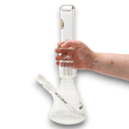 15" Bougie Glass Tree Perc Beaker Tube Bong