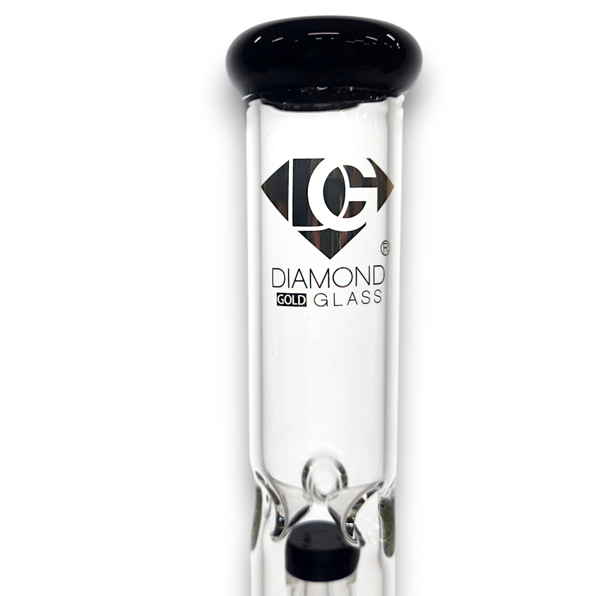 15" Diamond Glass Matrix Showerhead Perc Straight Tube Bong