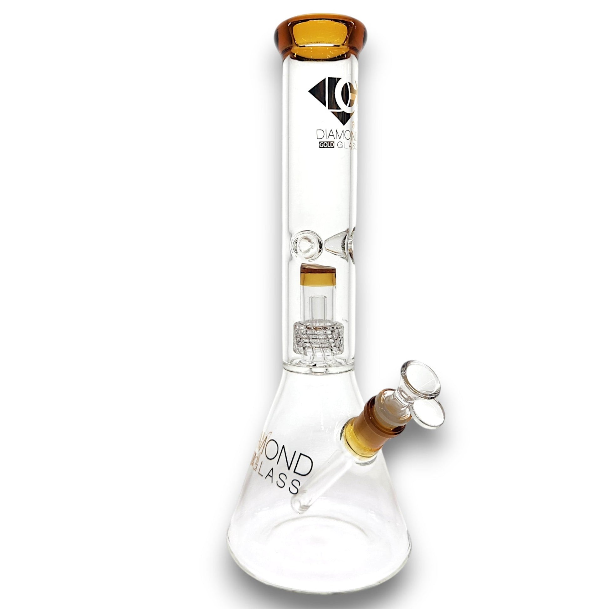 15" Diamond Matrix Showerhead Perc Beaker Bong