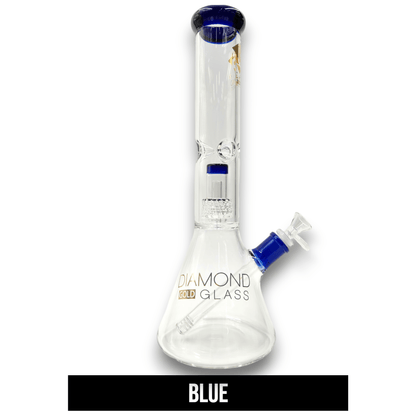 15" Diamond Matrix Showerhead Perc Beaker Bong