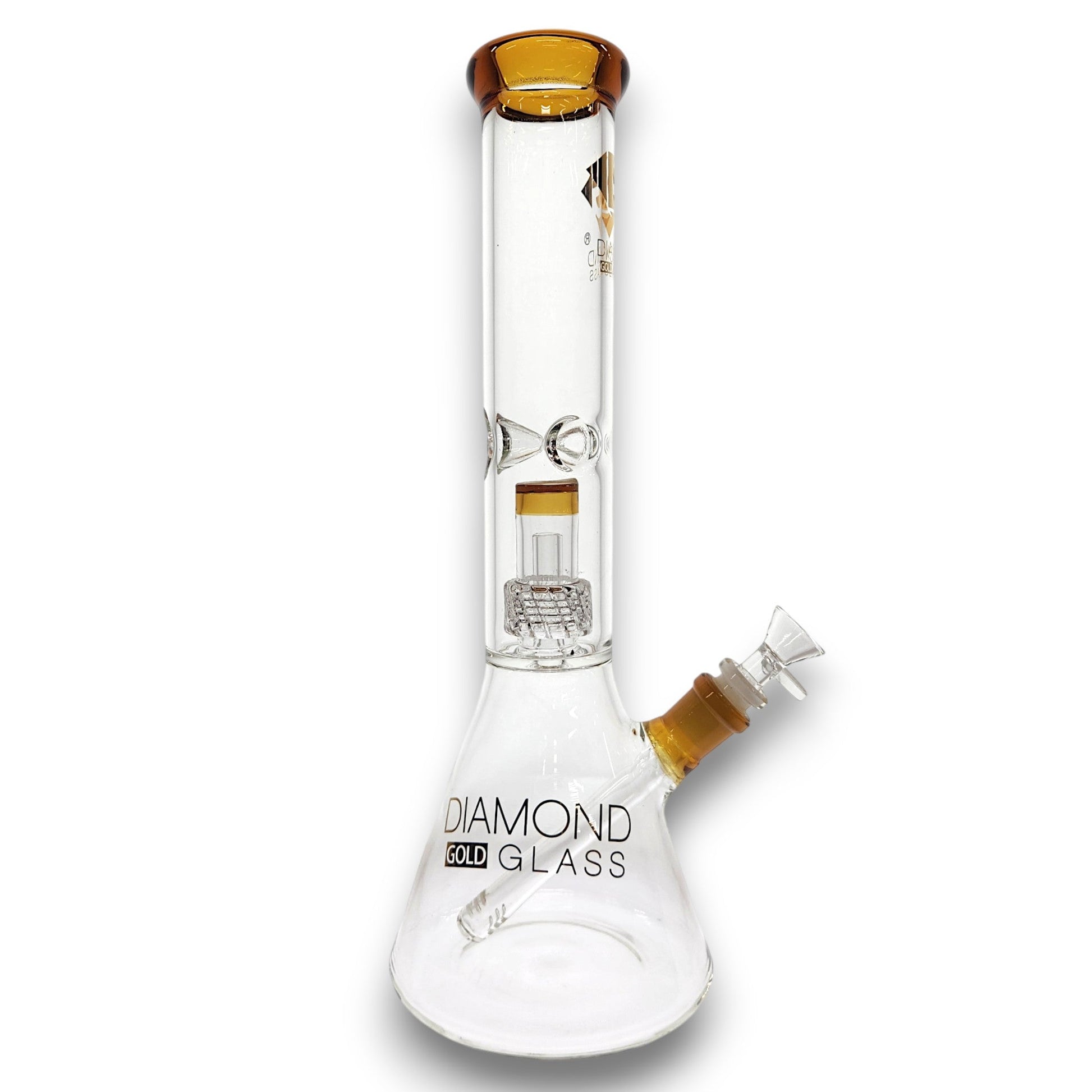 15" Diamond Matrix Showerhead Perc Beaker Bong