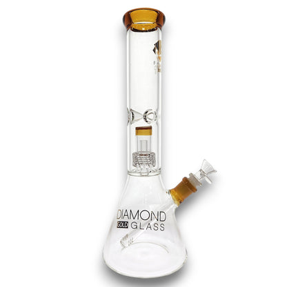 15" Diamond Matrix Showerhead Perc Beaker Bong