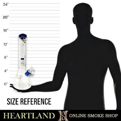 15" Diamond Matrix Showerhead Perc Beaker Bong