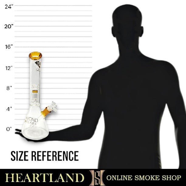 15" Diamond Matrix Showerhead Perc Beaker Bong