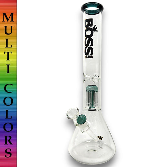16" Boss Glass Tree Perc Beaker Bong