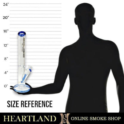 16" Bougie Straight Tube Heavy Duty Bong