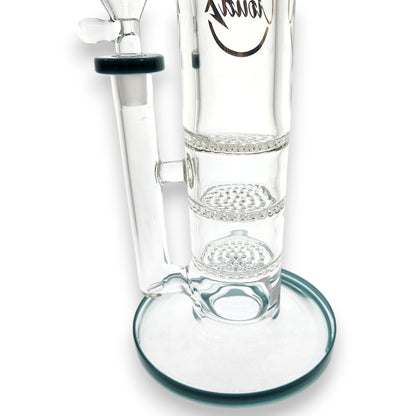 16" Cali CloudX Thick Straight Tube Triple Honeycomb Perc Bong