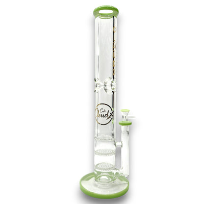 16" Cali CloudX Thick Straight Tube Triple Honeycomb Perc Bong