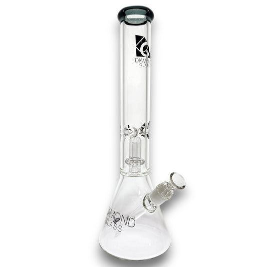 16" Diamond 7mm Heavy Duty Showerhead Perc Beaker Bong