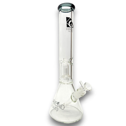 16" Diamond 7mm Heavy Duty Showerhead Perc Beaker Bong