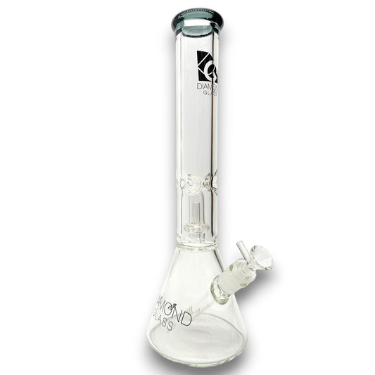 16" Diamond 7mm Heavy Duty Showerhead Perc Beaker Bong