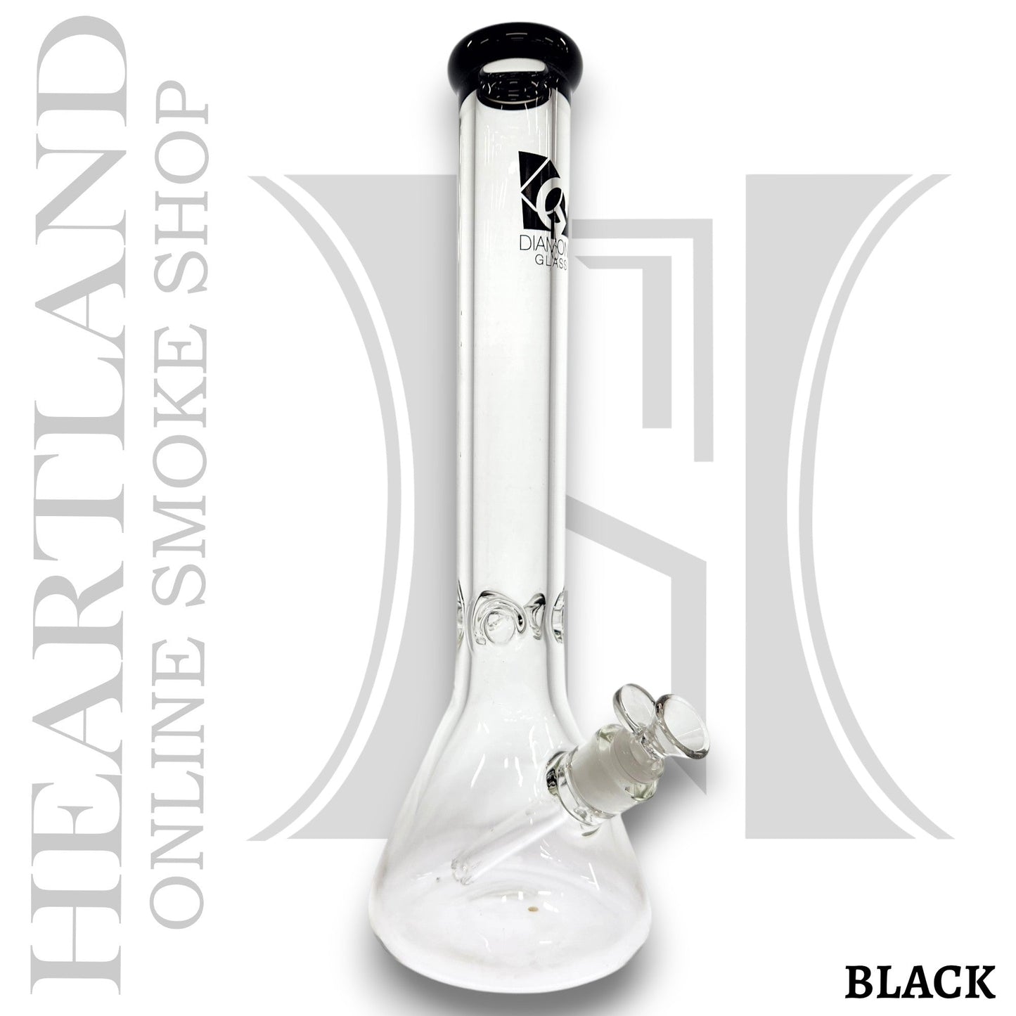 16" Diamond Glass Heavy Duty Beaker Bong