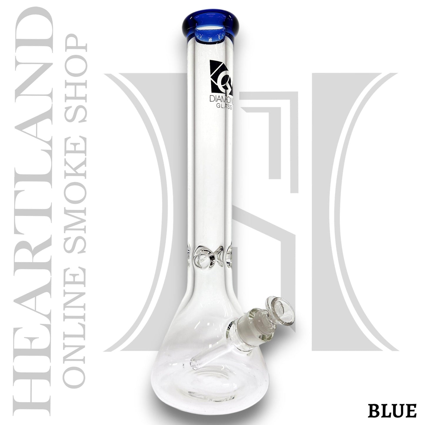 16" Diamond Glass Heavy Duty Beaker Bong