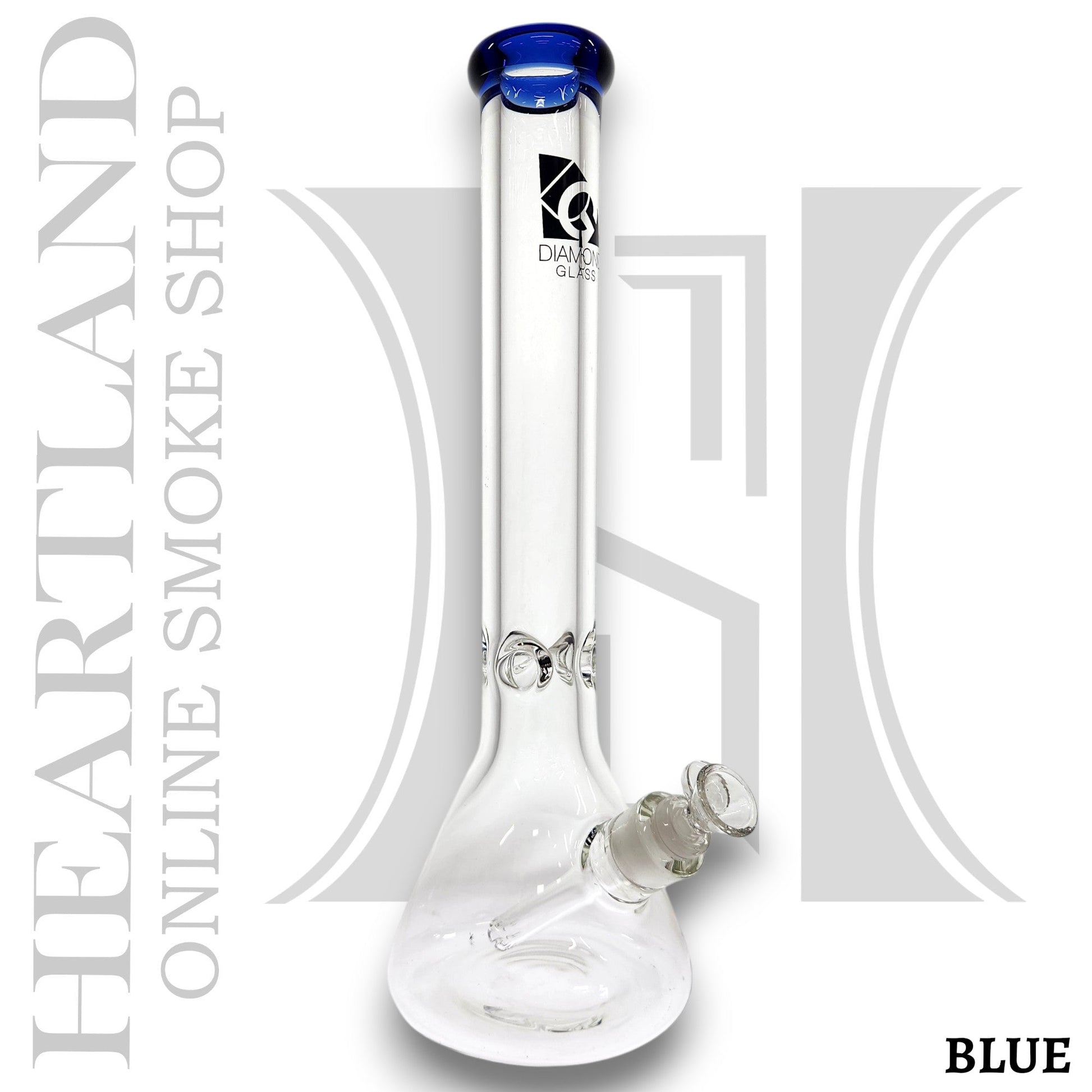 16" Diamond Glass Heavy Duty Beaker Bong