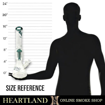 16" Diamond Glass Tree Percolator Beaker Bong
