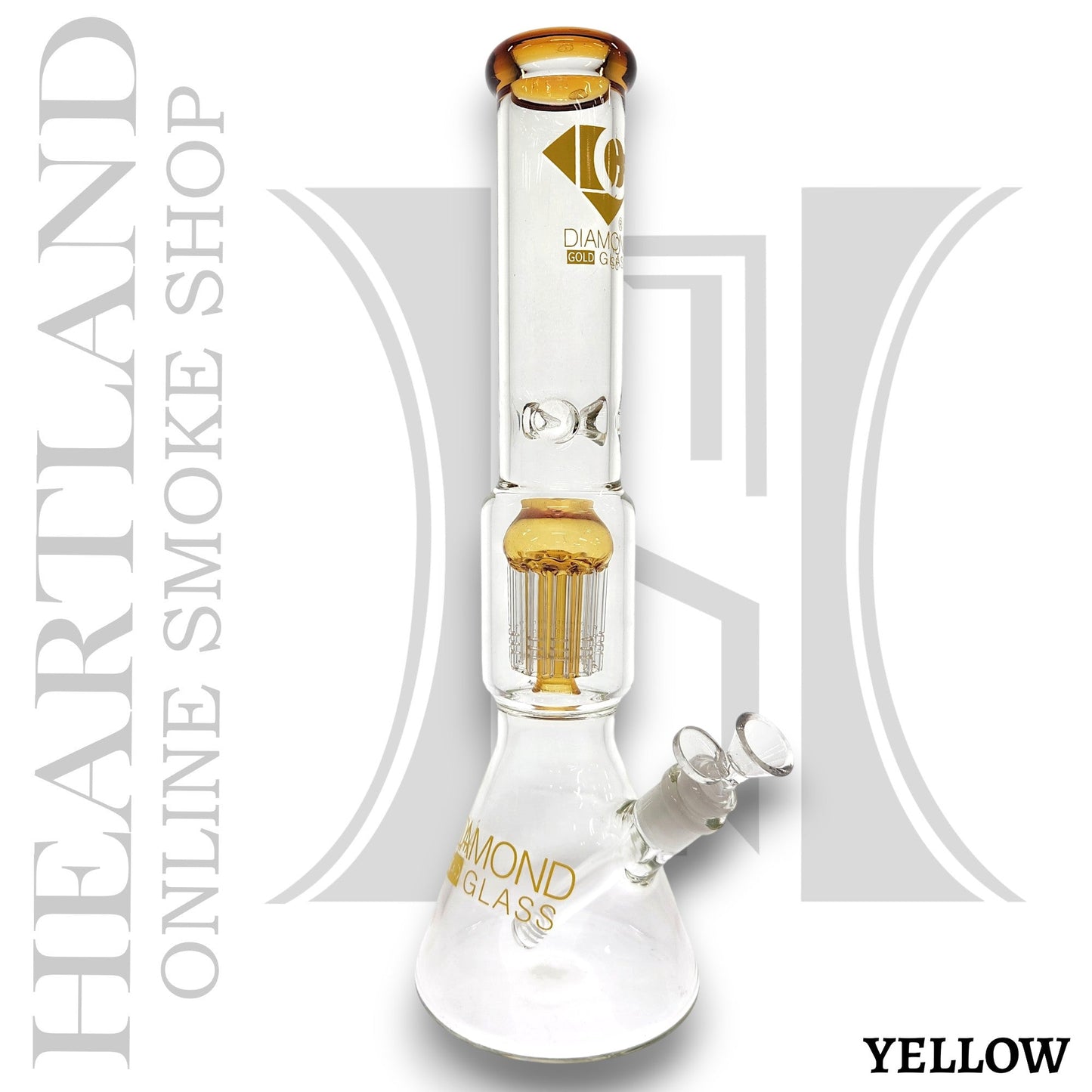 16" Diamond Glass Tree Percolator Beaker Bong