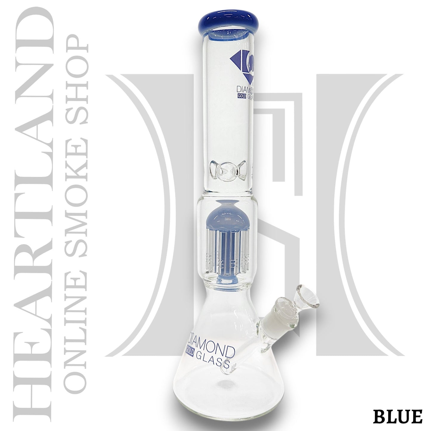 16" Diamond Glass Tree Percolator Beaker Bong