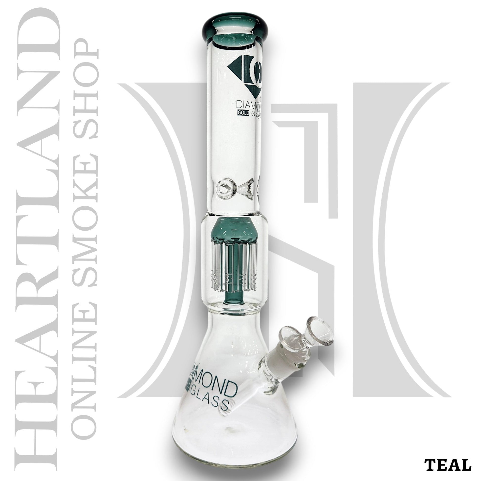 16" Diamond Glass Tree Percolator Beaker Bong