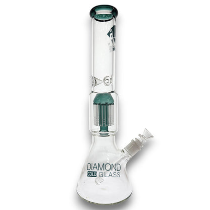 16" Diamond Glass Tree Percolator Beaker Bong