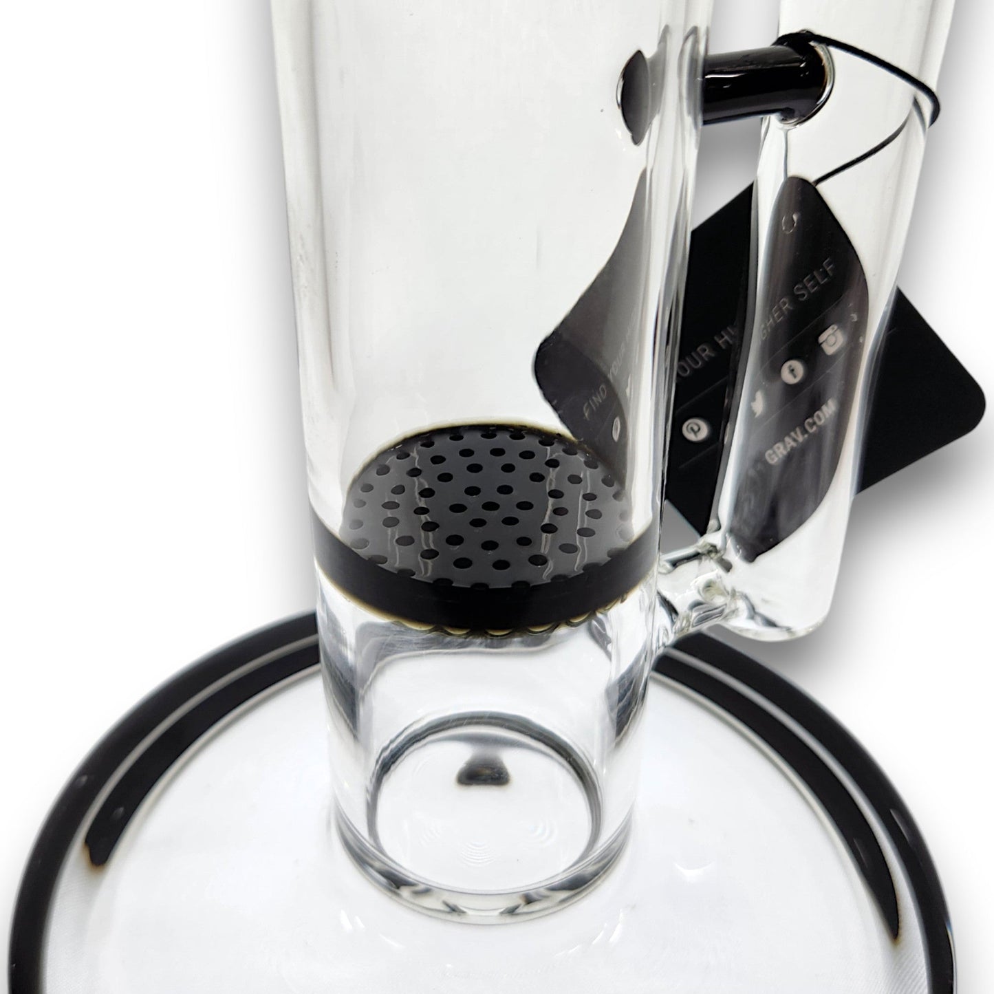 16" GRAV Large Straight Tube Honeycomb Perc Bong