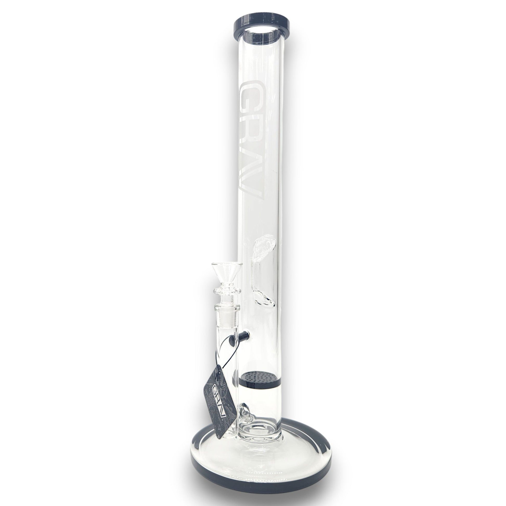 16" GRAV Large Straight Tube Honeycomb Perc Bong