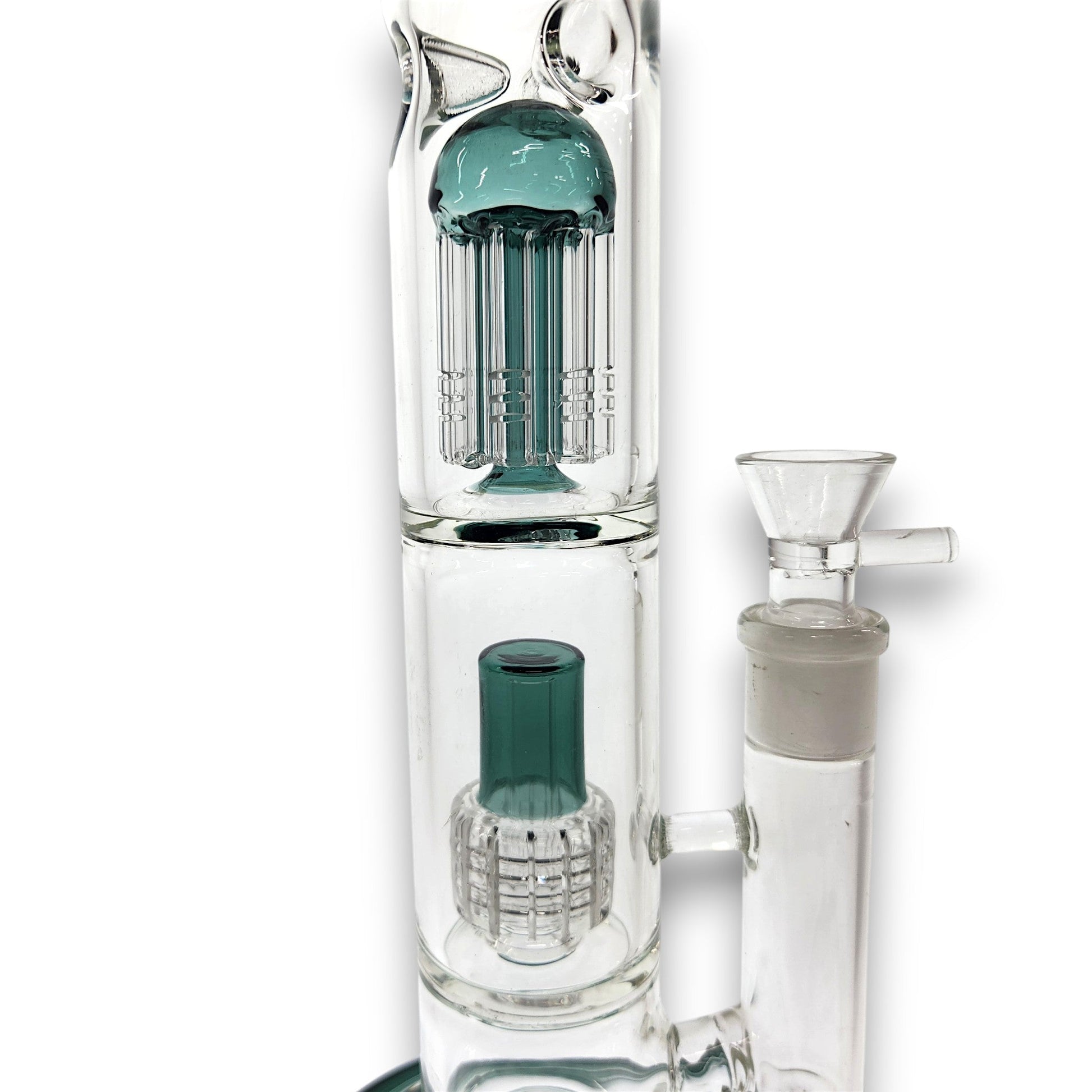 16" Heavy Duty Straight Tube Tree & Showerhead Percolator Bong