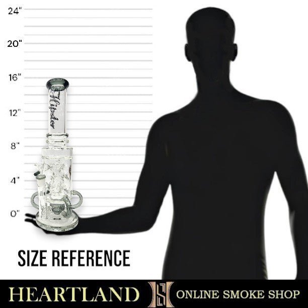 16" Hipster Multi Perc Recycler Barrel Bong