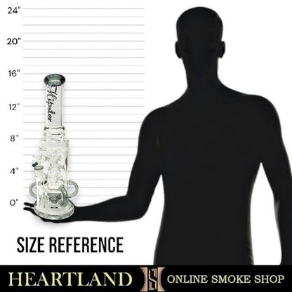 16" Hipster Multi Perc Recycler Barrel Bong