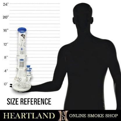17" Diamond Glass Tree Sprinkler Percolator Beaker Bong