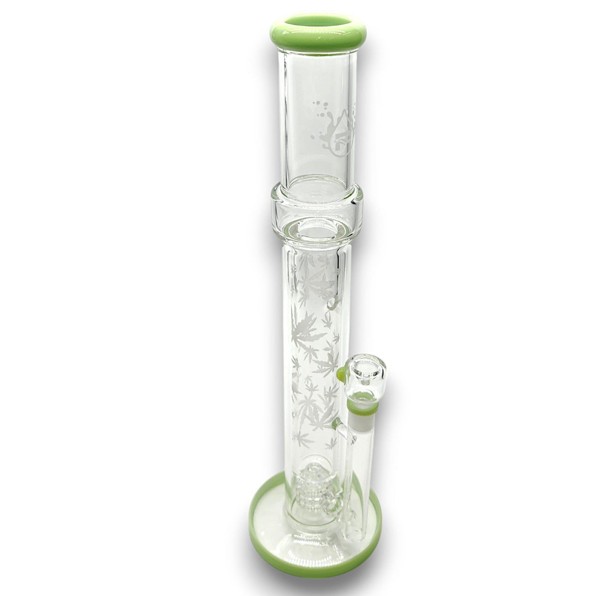 17" Pulsar Double Wall Matrix Perc Straight Tube Bong