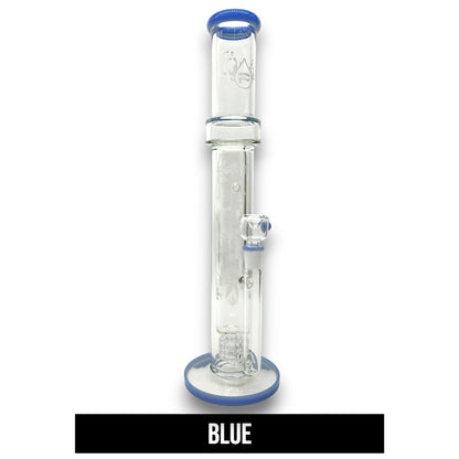 17" Pulsar Double Wall Matrix Perc Straight Tube Bong