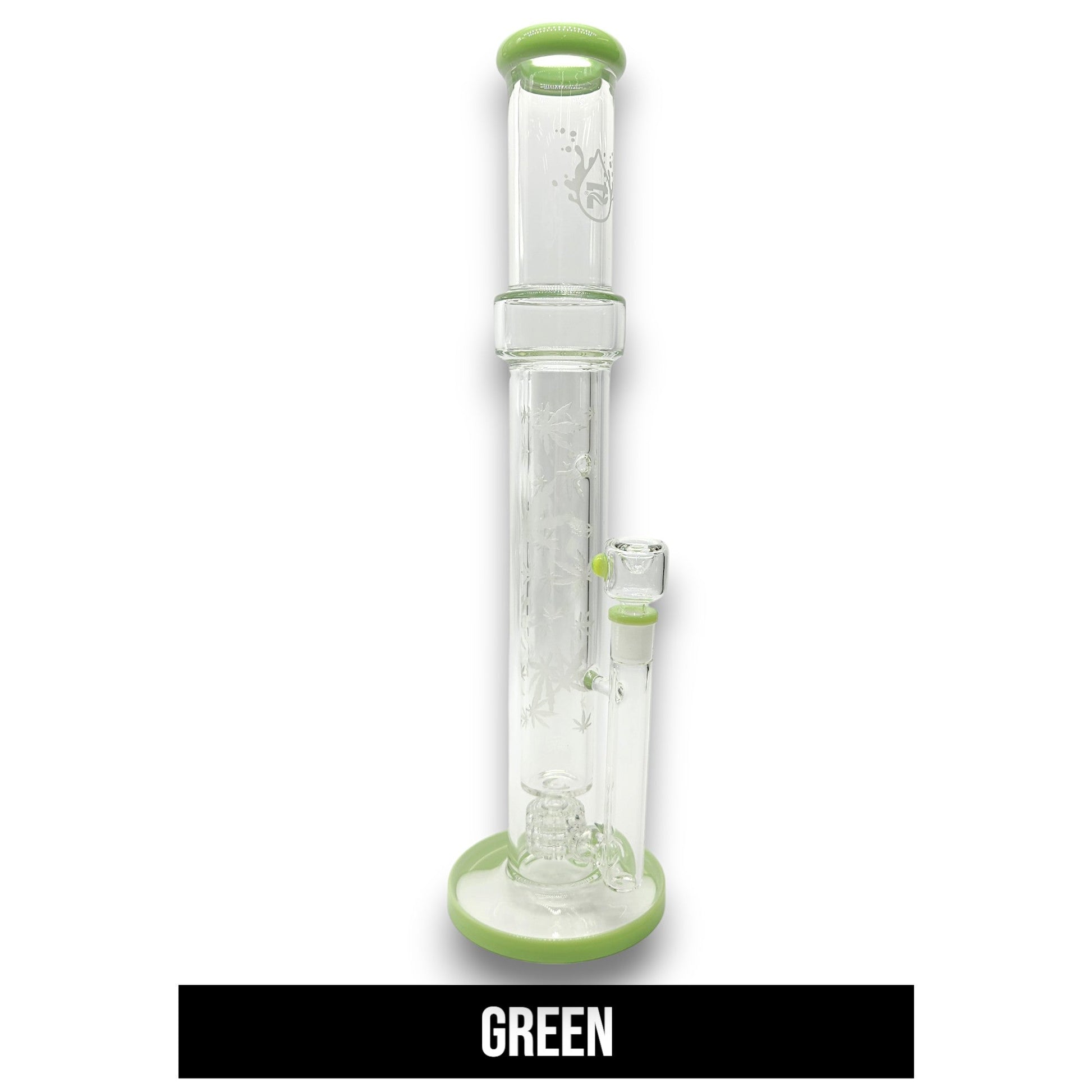 17" Pulsar Double Wall Matrix Perc Straight Tube Bong