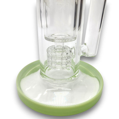 17" Pulsar Double Wall Matrix Perc Straight Tube Bong