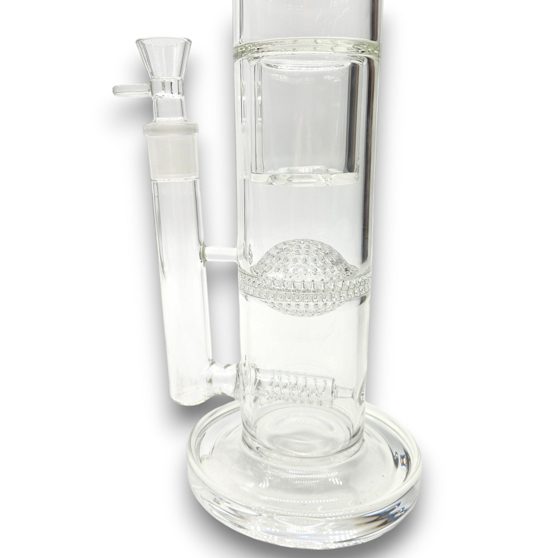 17" Pulsar Triple Perc Honeycomb Dome Turbine Straight Tube Bong