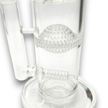 17" Pulsar Triple Perc Honeycomb Dome Turbine Straight Tube Bong