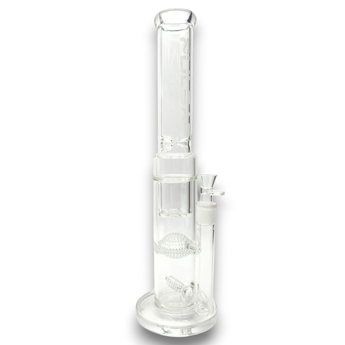 17" Pulsar Triple Perc Honeycomb Dome Turbine Straight Tube Bong