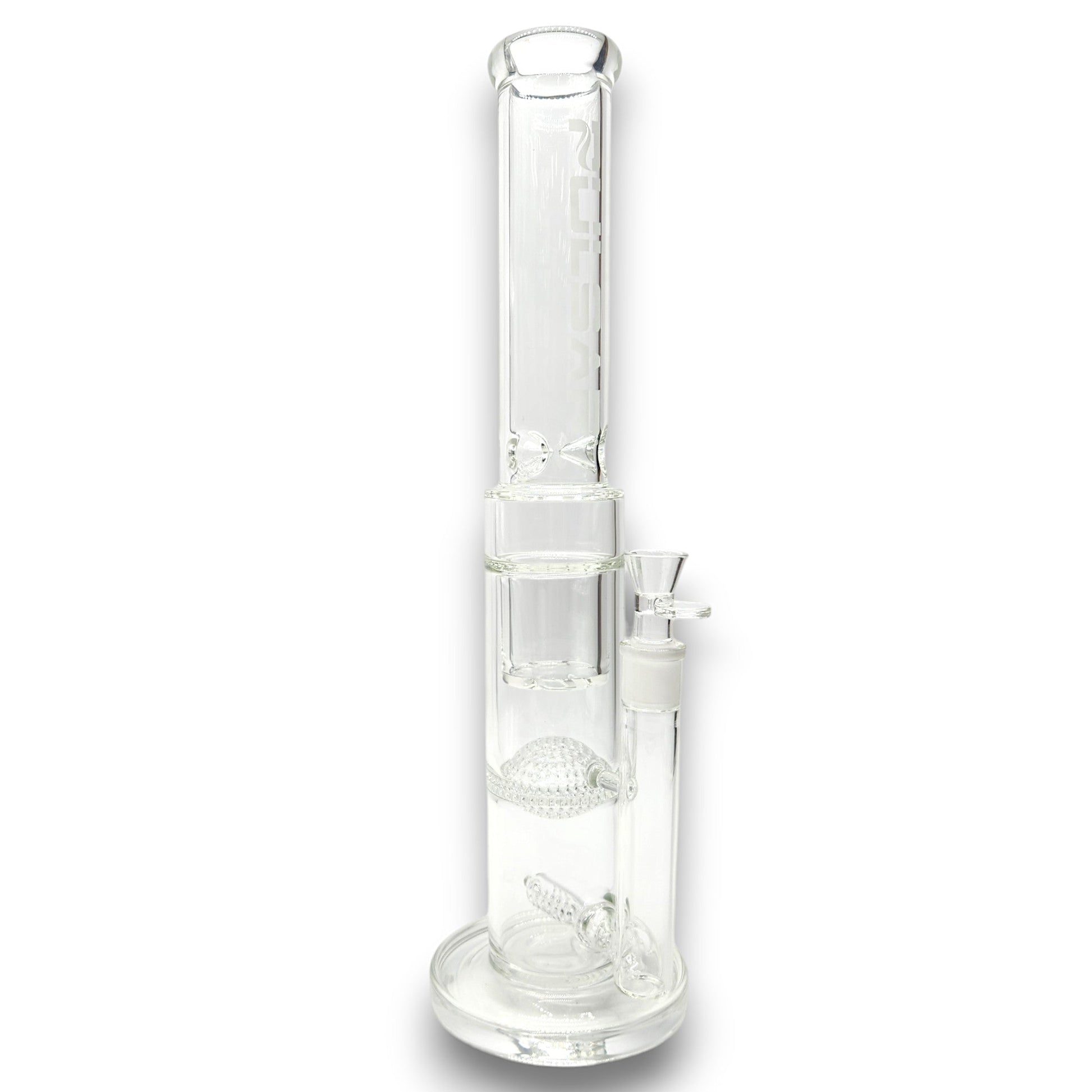 17" Pulsar Triple Perc Honeycomb Dome Turbine Straight Tube Bong