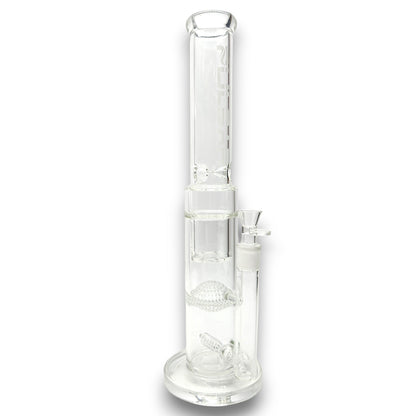 17" Pulsar Triple Perc Honeycomb Dome Turbine Straight Tube Bong