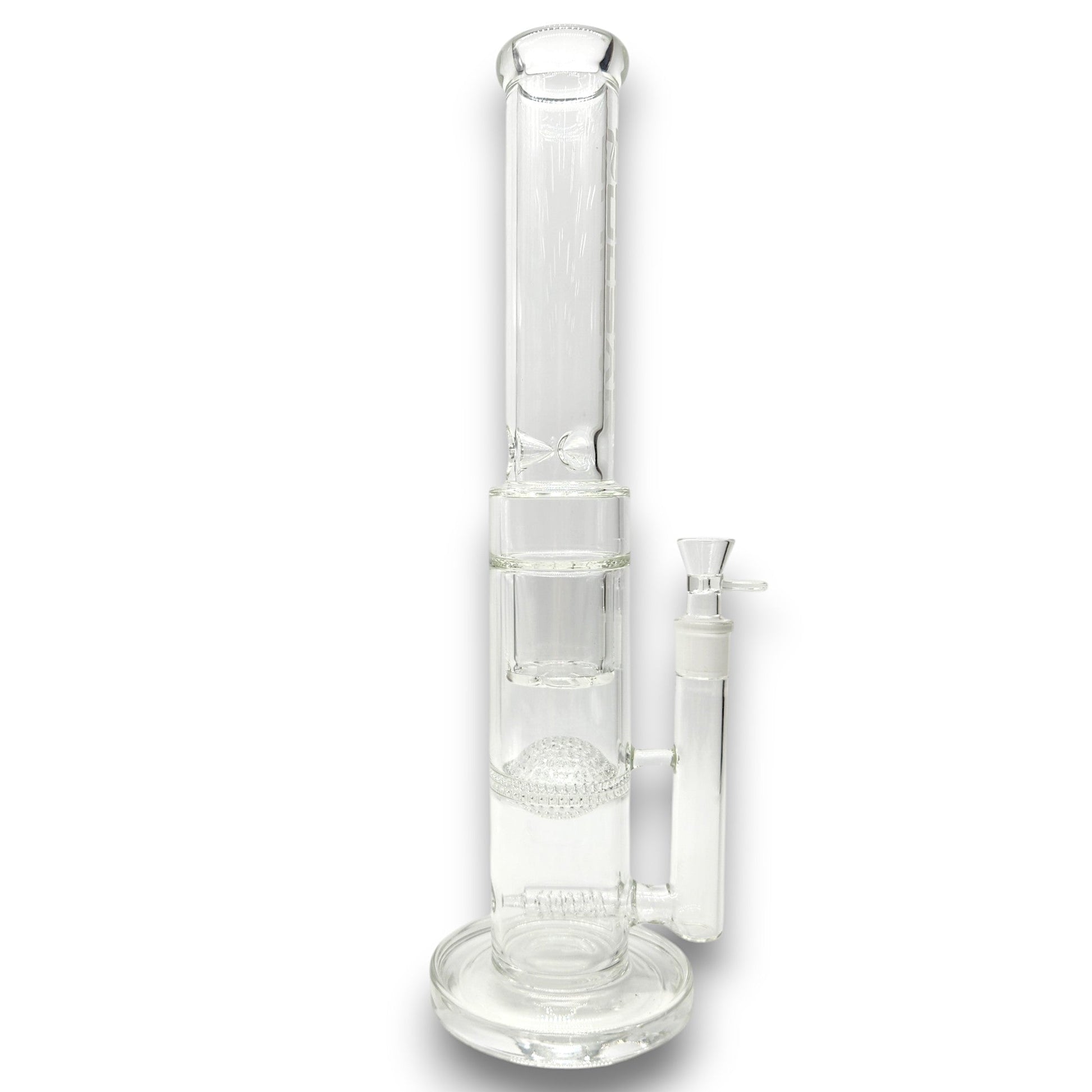 17" Pulsar Triple Perc Honeycomb Dome Turbine Straight Tube Bong