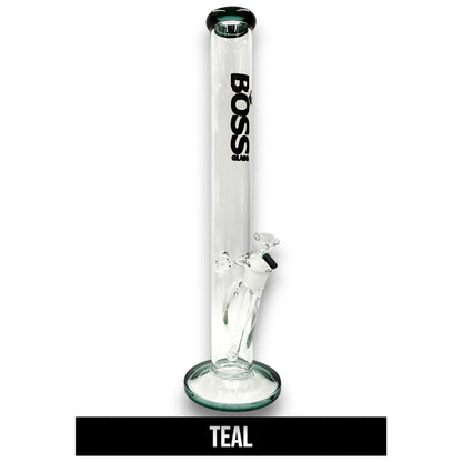18" Boss Glass Straight Tube Bong